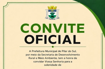 Convite para inauguração do Ecoponto