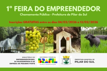 1ª Feira do Empreendedor de Pilar do Sul - Retificação