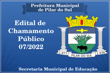 Edital de chamamento Público 07/2022