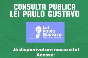 Consulta Pública Lei Paulo Gustavo