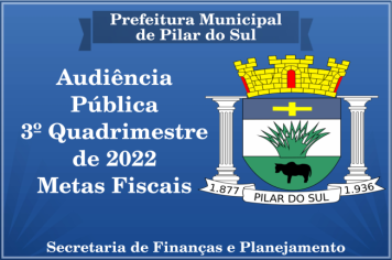 Audiência Pública 3º Quadrimestre de 2022 Metas Fiscais