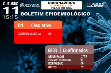Boletim Epidemiológico - COVID-19 11/10/2022