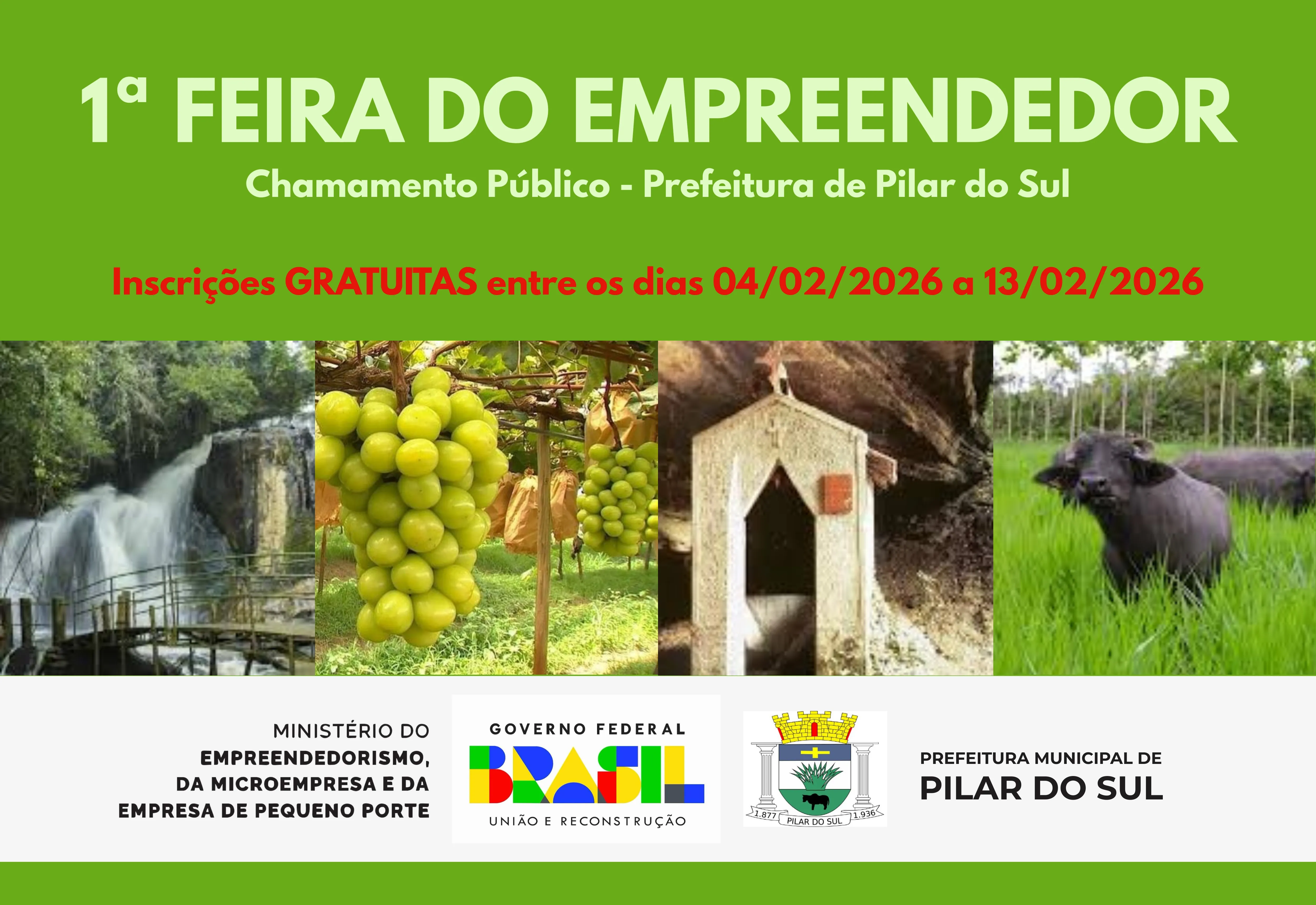 1ª Feira do Empreendedor de Pilar do Sul - Retificação