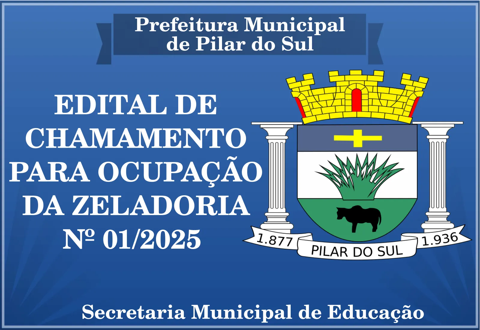 EDITAL DE CHAMAMENTO PARA OCUPAÇÃO DA ZELADORIA Nº 01/2025 