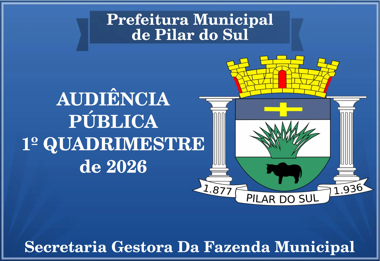 CONVITE À POPULAÇÃO AUDIÊNCIA PÚBLICA 1º QUADRIMESTRE DE 2026