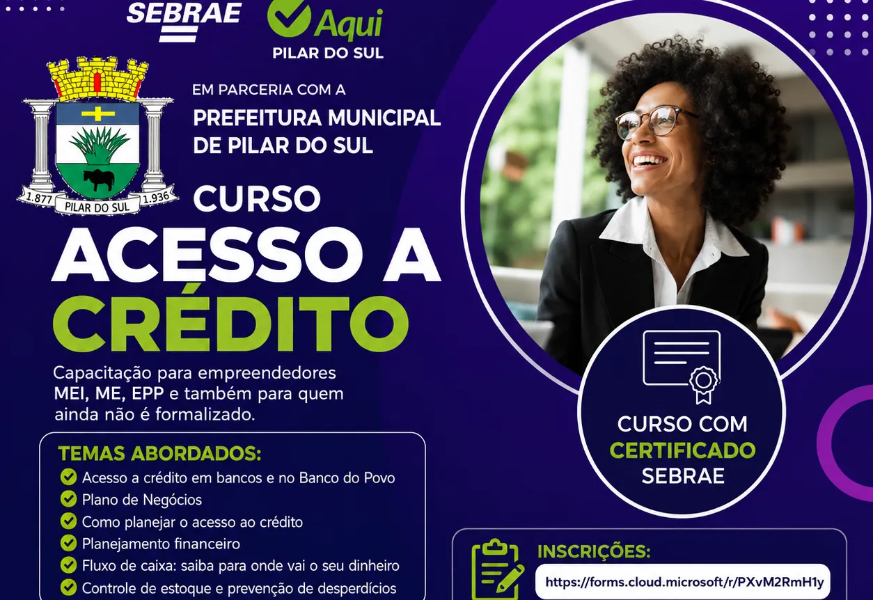 CURSO GRATUITO ACESSO A CRÉDITO