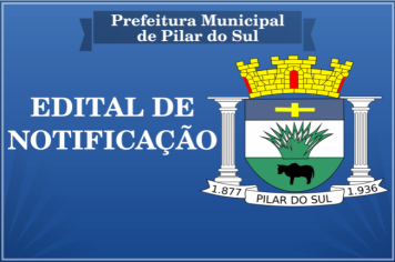 EDITAL DE NOTIFICAÇÃO