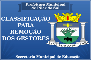 CLASSIFICAÇÃO PARA REMOÇÃO DOS GESTORES