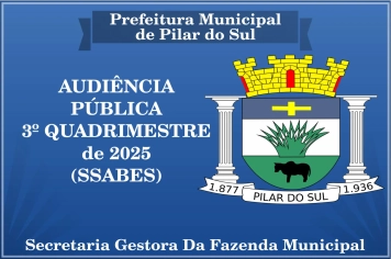 CONVITE À POPULAÇÃO AUDIÊNCIA PÚBLICA 3º QUADRIMESTRE DE 2025 - SSABES
