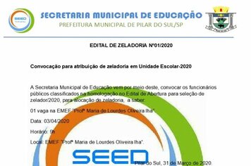 EDITAL DE ZELADORIA N01/2020