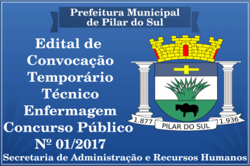 Edital de Convocação Temporário Técnico Enfermagem