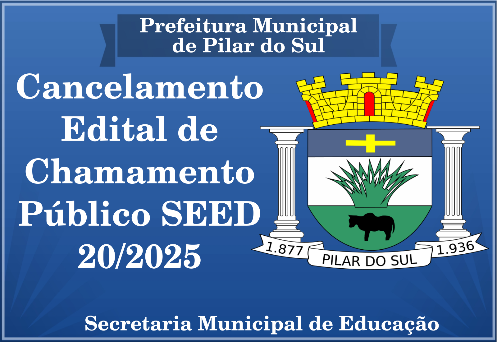 Nota de Cancelamento do Edital de Chamamento Público 20/2025