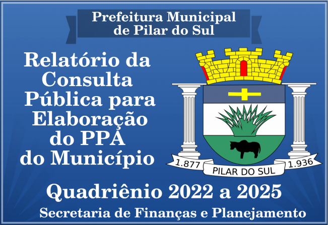Relatório da Consulta  Pública para  Elaboração do PPA do Município