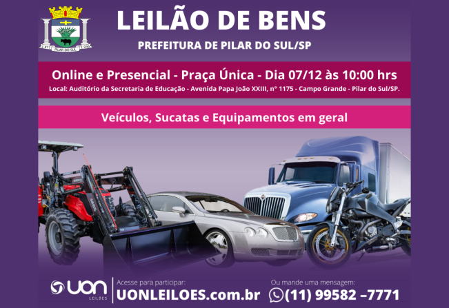 LEILÃO DE BENS INSERVIVEIS