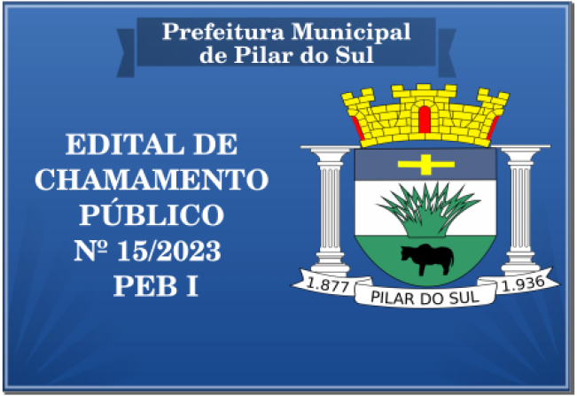 EDITAL DE CHAMAMENTO PÚBLICO N° 15/2023