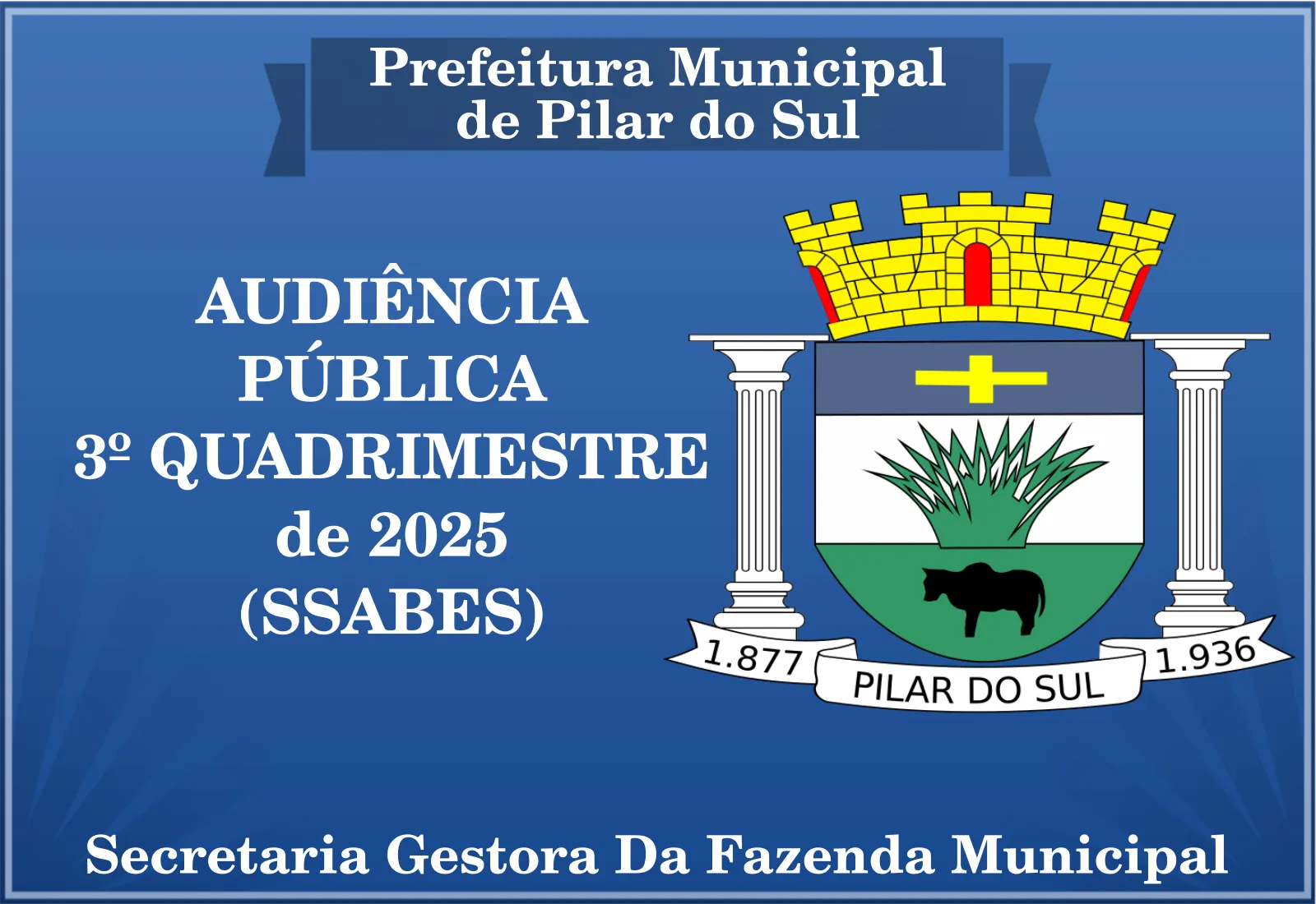 CONVITE À POPULAÇÃO AUDIÊNCIA PÚBLICA 3º QUADRIMESTRE DE 2025 - SSABES