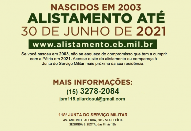 Alistamento Militar 2021