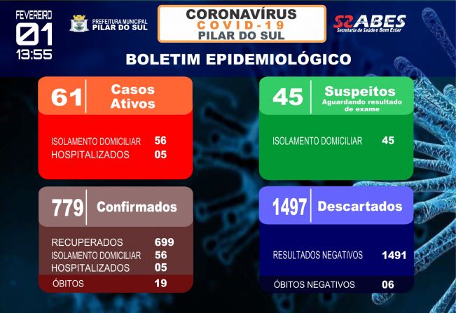 Boletim Epidemiolgico - COVID-19 01/02/2021